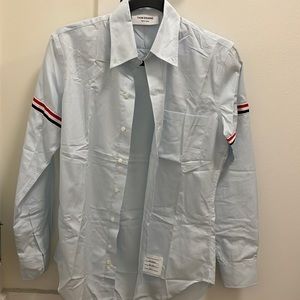 Authentic NEW Thom Browne Two-Toned Armband Button-Down Shirt - Men Size 1